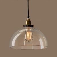 Нажмите для увеличения Светильник потолочный LOFT ASR-208 Glass RS-60, D30xH33см, Е27, цвет прозрачное стекло